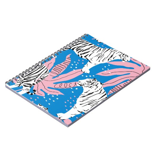 虎の縫い目の無い模様,野生動物の背景,トレン ノートブック (左側)