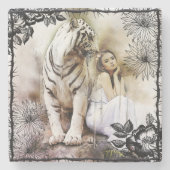 虎の群れ ストーンコースター (正面)