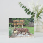 虎の聖域の標識 ポストカード (スタンド正面)