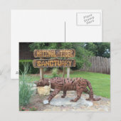 虎の聖域の標識 ポストカード (正面/裏面)