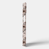 虎の背景にベージュの茶色の花のパターンre Case-Mate iPhoneケース (裏面 / 右)
