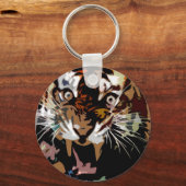 虎の自由 キーホルダー (正面)