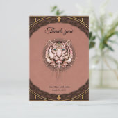 虎の芸術的魅惑と描写 サンキューカード (スタンド正面)