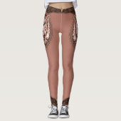 虎の芸術的魅惑と描写 レギンス (正面)