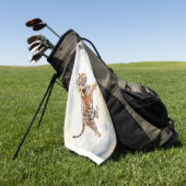 虎の行動 ゴルフタオル (グリーン)