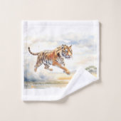 虎の行動 バスタオルセット (ウォッシュタオル)