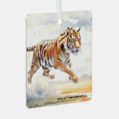 虎の行動 メタルオーナメント (正面右)