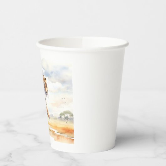 虎の行動 紙コップ (左)