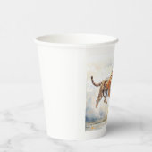 虎の行動 紙コップ (右)