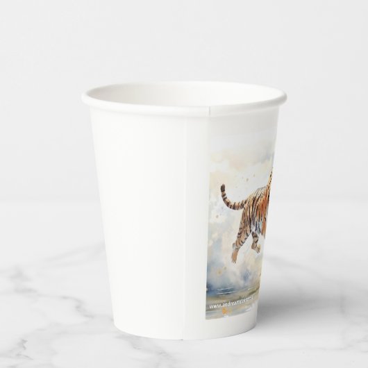 虎の行動 紙コップ (右)