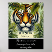 虎の視線の中に宿る名誉 ポスター (正面)