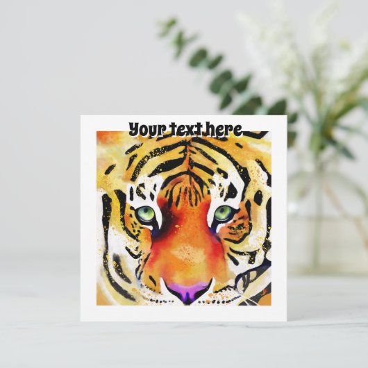 虎の視線を捉える (スタンド正面)