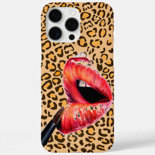 虎の赤いキス Case-Mate iPhoneケース (裏面)