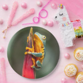 虎の足をするサルの木蛙緑 ペーパープレート (パーティー)