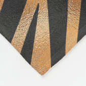 虎の野生動物の柄 フリースブランケット (角)