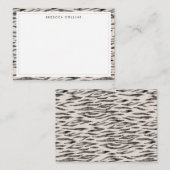 虎の野生動物の皮膚パターン ノートカード (正面/裏面)