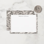 虎の野生動物の皮膚パターン ノートカード (正面/裏面インサイチュ)