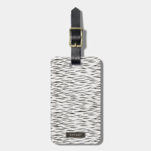 虎の野生動物の皮膚パターン ラゲッジタグ