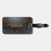 虎の頭左の見パーソナライズされたた ラゲッジタグ (裏面横)