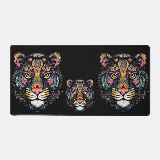虎の頭 デスクマット (正面)
