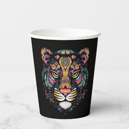 虎の頭 紙コップ (裏面)