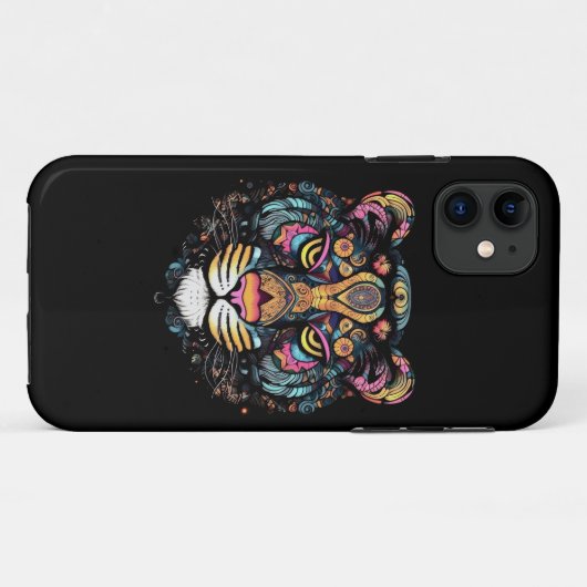 虎の頭 Case-Mate iPhoneケース (裏面(横))