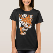 虎の頭 Tシャツ (正面)