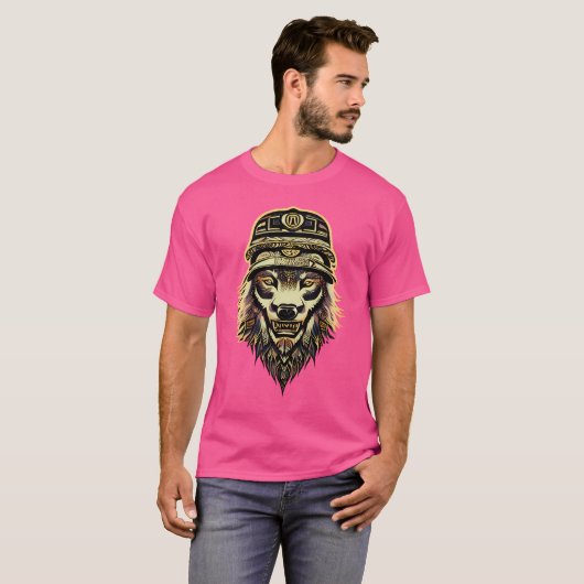虎の頭 Tシャツ (正面フル)