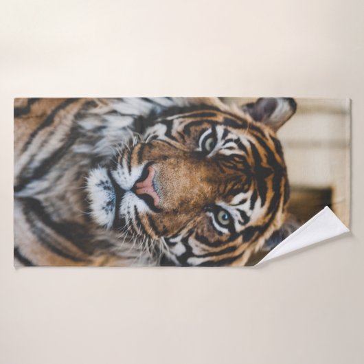 虎の顔 バスタオル (バスタオル)