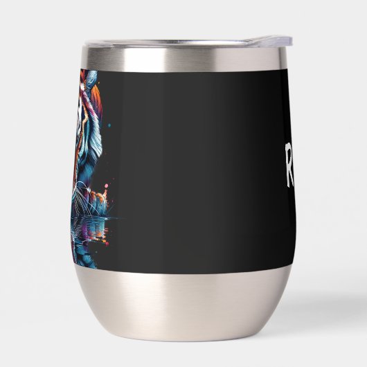 虎の飲料水の反射 (左面)