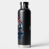 虎の飲料水の反射 ウォーターボトル (左面)