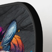 虎の飲料水の反射 ピックルボールラケット (左詳細)