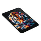 虎の飲料水の反射 マグネット (右側)