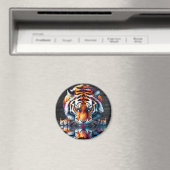 虎の飲料水の反射 マグネット (インサイチュ (食洗機))