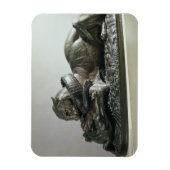 虎はアリゲーターを食い荒らし， 1832 （ブロンズ） マグネット (縦)