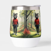 虎は森の中でゴルフをしていた。 (左面)