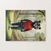 虎は森の中でゴルフをしていた。 ジグソーパズル (横)