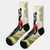 虎は森の中でゴルフをしていた。 ソックス (左)