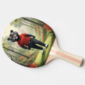 虎は森の中でゴルフをしていた。 卓球ラケット (横)