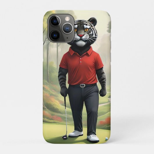 虎は森の中でゴルフをしていた。 Case-Mate iPhoneケース (裏)