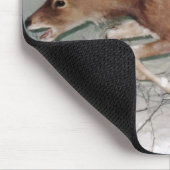 虎は鹿のマウスパッドを追い払う マウスパッド (コーナー)