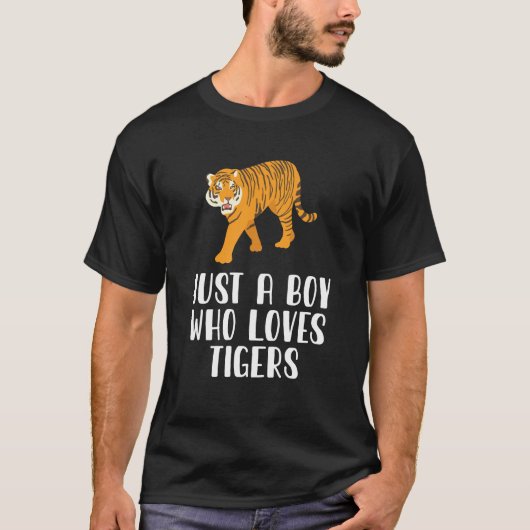 虎を愛する少年 Tシャツ (正面)