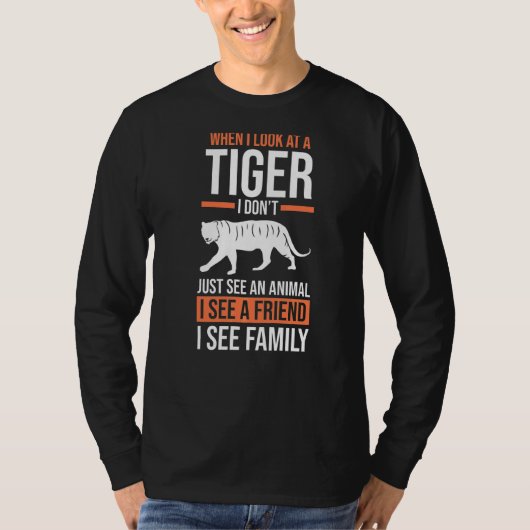 虎を見ると Tシャツ (正面)