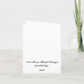 虎アゲハチョウ（ミュールの耳） カード (裏面)