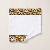 虎エレガント型浴用タオル バスタオルセット (ウォッシュタオル)