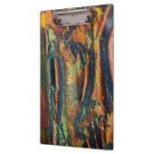 虎カラフルの目の抽象芸術 クリップボード (左)