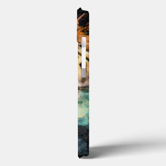 虎カラフル頭 Case-Mate iPhoneケース (裏面 / 左)