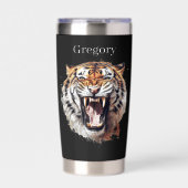 虎クール好き 保温保冷タンブラー (正面)