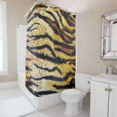 虎プリントシャワーカーテン シャワーカーテン (インサイチュ)