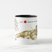 虎中国のの年 |カスタム年名 マグカップ (中央)